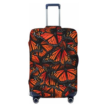 Чохол для валізи Метелики Монарх, міцний захист, підходить для багажу розміром 45.7-81.3 см, малий, Чорний