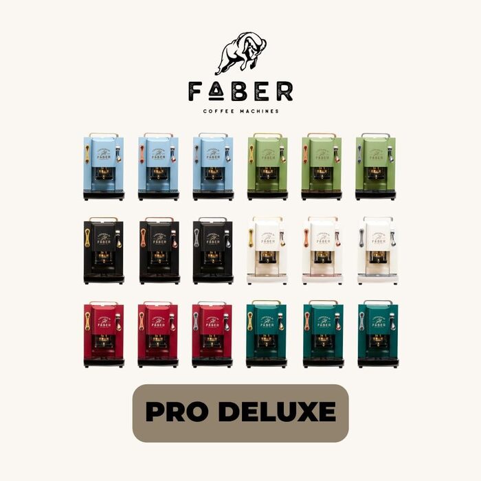 Кавоварка Faber PRO Total Deluxe з латуні, папір 44 мм (чорний)