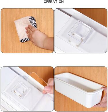 Настінний органайзер для шухляд, висувна конструкція, білий, без свердління, настінна шухляда для зберігання білизни, шкарпеток, бюстгальтерів, одягу