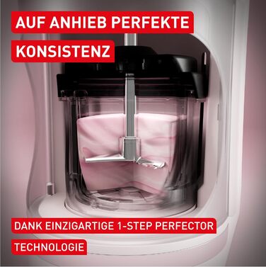Морозивоnice Tefal Dolci для морозива, джелато, протеїнового морозива та сорбету, з 3 чашами з тритану