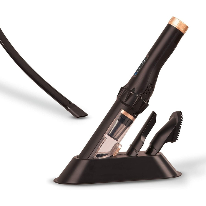 Акумуляторний ручний пилосос без мішка - акумуляторний пилосос з великою кількістю аксесуарів, включаючи довгу гнучку насадку - та