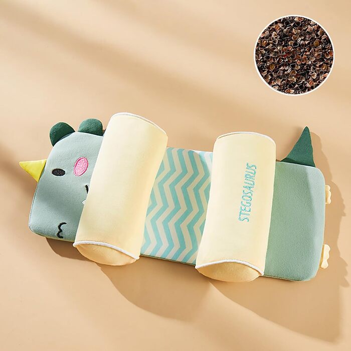 Універсальна ергономічна подушка 42x17 см для сну на боці, спині та животі з функцією антискочування, охолоджувальна, дихаюча, рожева подушка для сну з підтримкою шиї (зелена)