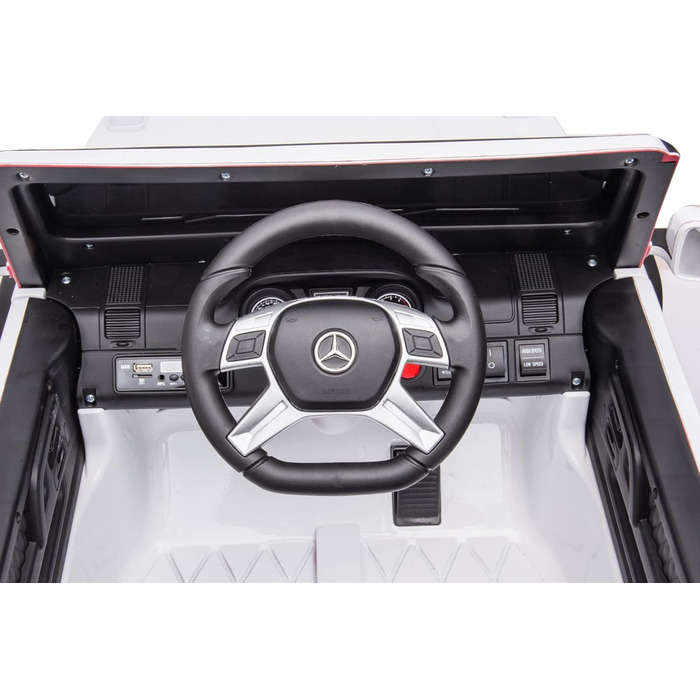 Дитячий автомобіль FINOOS Mercedes G63 6X6 AMG 12V, Дитячий електромобіль 4X45W, З гумовими шинами, Шкіряне сидіння З пультом дист