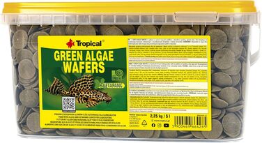 Вафлі для риб Tropical Fish, зі смаком водоростей, для риб, 1 упаковка (1 x 5 л)