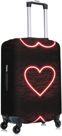 Чохол для валізи Червоне серце BAFAFA, захисний еластичний чохол від подряпин та пилу, чорний, розмір 85