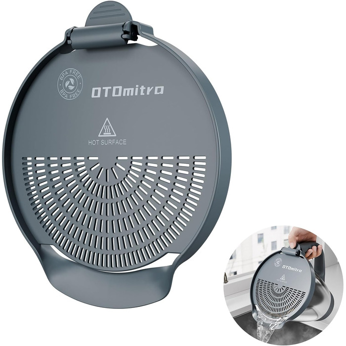 Ситечко OTOmitra Spout для Thermomix TM6 TM5, дренажний допоміжний засіб для Thermomix, ситечко без BPA, сумісне з посудомийною машиною сітчасте фільтр, кухонне ситечко, ситечко для зливу овочів Ситечко з сірим носиком для Thermomix Tm6 Tm5