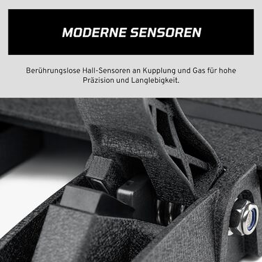 Педалі Fanatec Sim Racing CSL Elite V2 комплект із 3 педалей для симуляторів гонок (зчеплення, гальмо, акселератор), гальмівна система з датчиками навантаження та двоступеневим датчиком, датчики Холла ПК, PS5, PS4