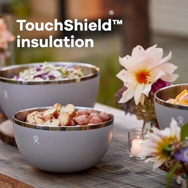 Ізольована миска для сервірування на відкритому повітрі Hydro Flask - Контейнер для їжі з нержавіючої сталі з кришкою - Camping Kitchen Essentials 3 Qt Surf Blue Surf 3 Qt 3 Qt