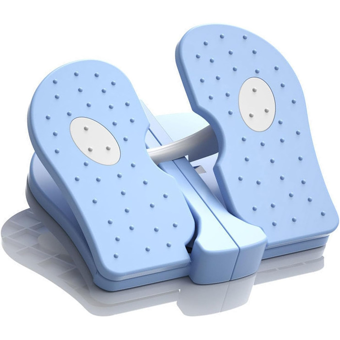 Тихий, складаний фітнес-степер, світло-блакитний степ-трейнер, складаний степ-трейнер для ніг з посиленим нейлоновим степ-трейнером для тренування ніг, домашній тренажер світло-блакитного кольору, один розмір