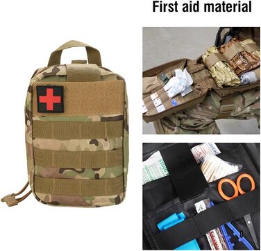 Аптечка військова, сумка першої допомоги на відкритому повітрі, сумка невідкладної допомоги Медична допомога для активного відпочи
