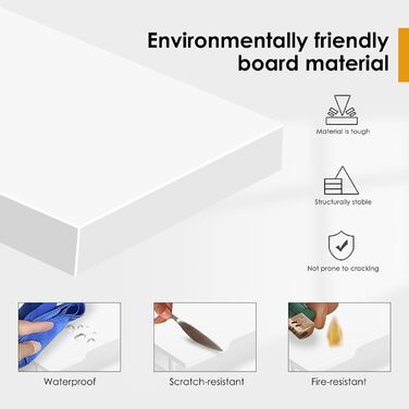 Невеликий комп&39ютерний стіл з 4 колесами (2 з гальмами), Z-подібний комп&39ютерний стіл з підставкою для клавіатури для дому та офісу, 60 x 48 см, білий, 60 x 48 x 73 см