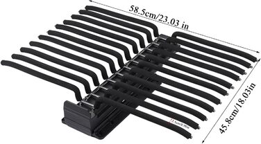 Вішалка для штанів для гардеробу, висувна вішалка для штанів, багатофункціональна підставка для штанів з 22 кронштейнами, вішалка для штанів з безшумним амортизатором, компактне сховище для гардеробів, чорний