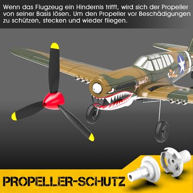 ГГц 4-канальний пульт дистанційного керування RTF з 2 батареями, RC Airplane Beginner 4CH RC Plane RC Glider Toy для початківців,