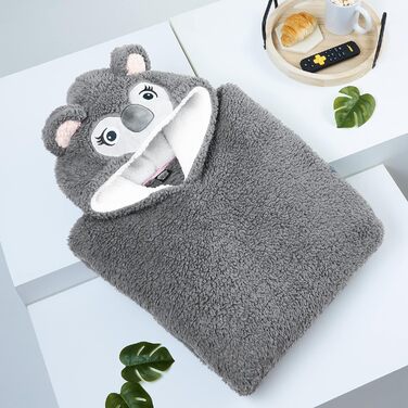 Ковдра CityComfort Oversized Hoodie з рукавами, Oversized Grey Koala