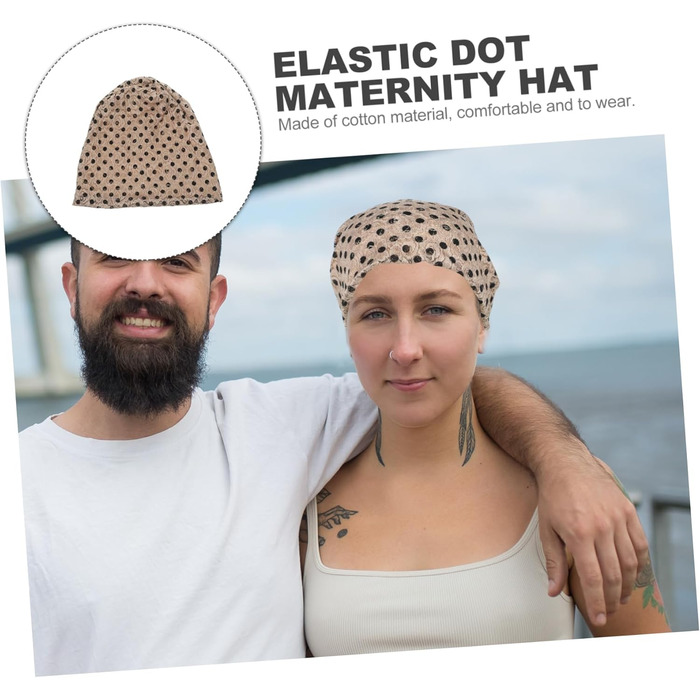 Шапка для вагітних MOBUTOFU Elastic Dot з мережива. Дихаючі шапки для вагітних влітку Аксесуари для волосся кольору хакі для майбутніх мам