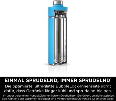 Пляшка для води Ninja Thirsti, термокружка на винос, 700 мл, герметична кришка, для газованих, гарячих та холодних напоїв, потрійно ізольована дорожня кружка, нержавіюча сталь, тропічний синій, DW2401EUUKSB 700 мл тропічний синій