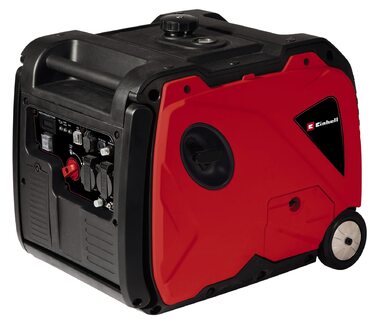 Бензиновий генератор Einhell TE-IG 3500 (макс. 3300 Вт, бак 8,3 л, інвертор, безперервна потужність 3200 Вт, 4-тактний двигун, 2 порти 230 В, 2 порти USB, 1 порт 12 В, захист від низького рівня оливи)