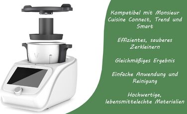 Роздільник змішувальної камери Mixle, редукція чаші для змішування, сумісна з Monsieur Cuisine Smart, Connect & Trend, більш ефективне подрібнення їжі, аксесуари