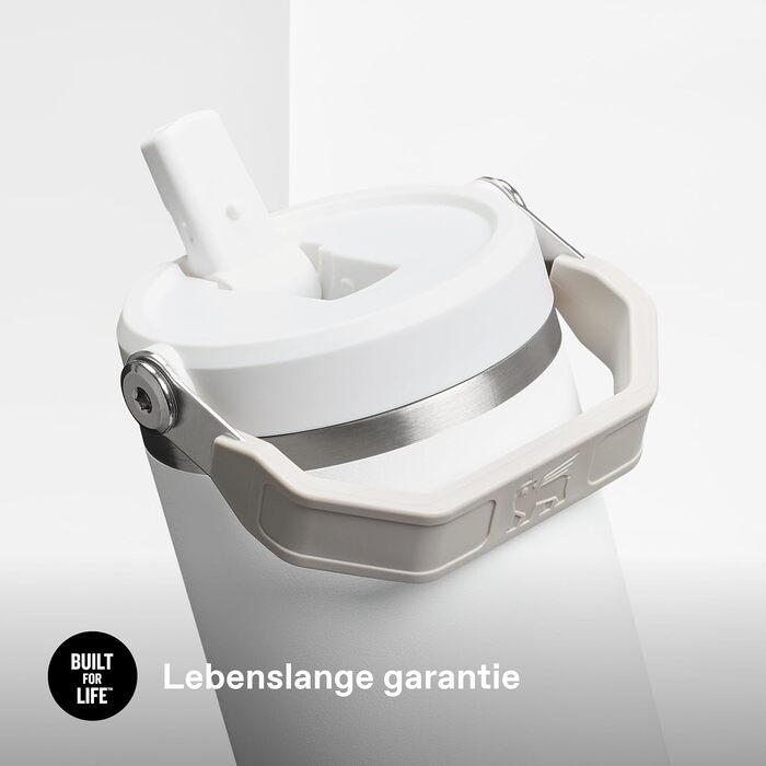 Пляшка для пиття STANLEY Flip Straw Tumbler 1.0 з трубочкою 0.89 л - Термос зберігає напої холодними протягом 12 годин - Можна мити в посудомийній машині - Спортивна пляшка - Пляшка для води без BPA - Морозостійка