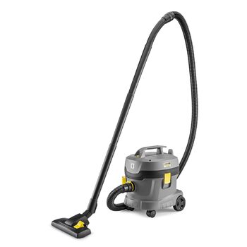 Пилосос KRCHER T 11/1 Classic, легкий, ємність 11 л, потужність 850 Вт, рівень шуму 61 дБ(А), вага 3,9 кг, кабель 7,5 м, постійний фільтр-кошик