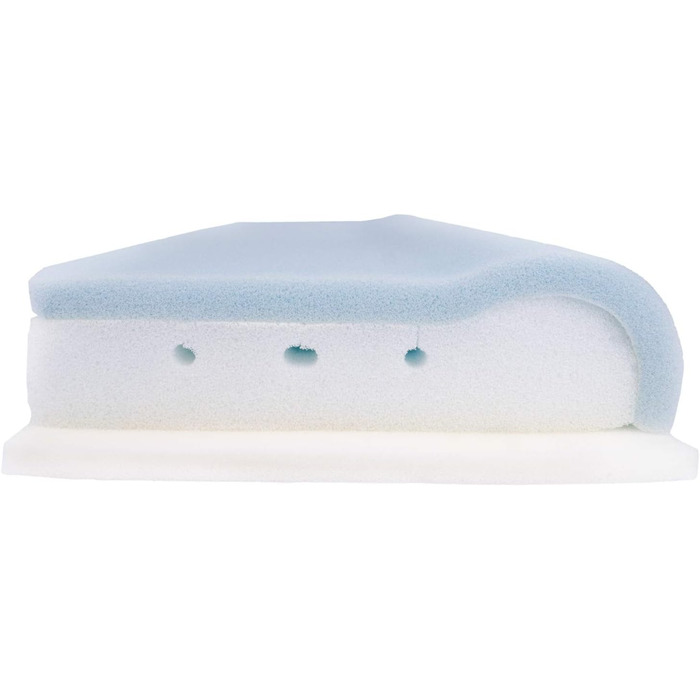 Подушка для шиї Dream Castle Climate Control Coolmax - Гібридна пінопластова основа (RG50) для оптимального клімату сну з ламінованою еластичною термопіною (дихаючою) - 40x60 см