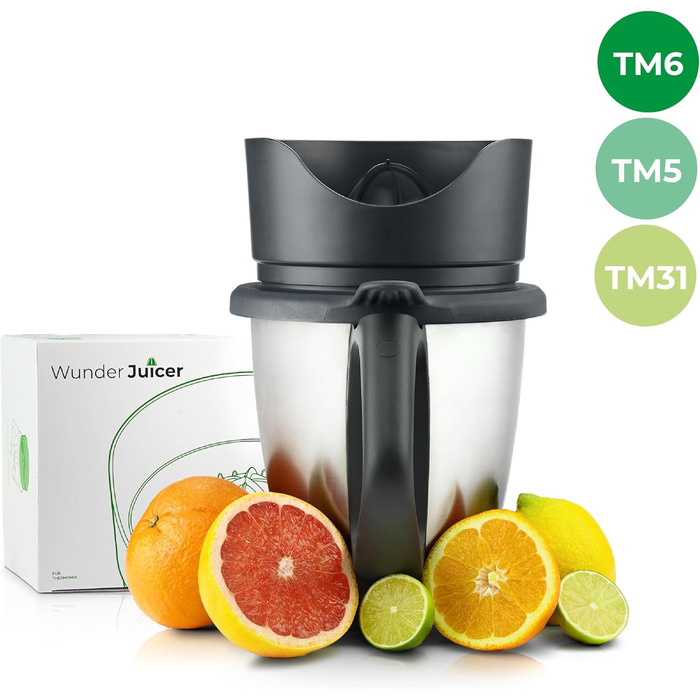 Соковижималка WunderJuicer для Thermomix TM6, TM5 & TM31 Соковижималка і соковижималка для цитрусових Зроблено в Німеччині