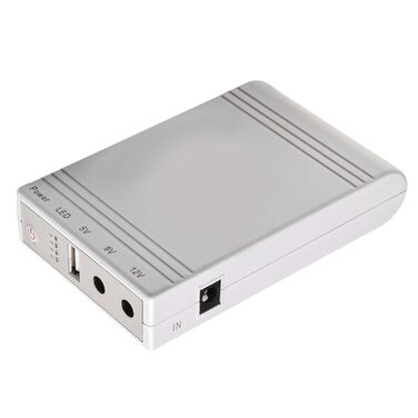 Міні UPS Джерело безперебійного живлення для роутера та монітора, DC 12V/9V/5V вихід з USB-портом, 10400mAh