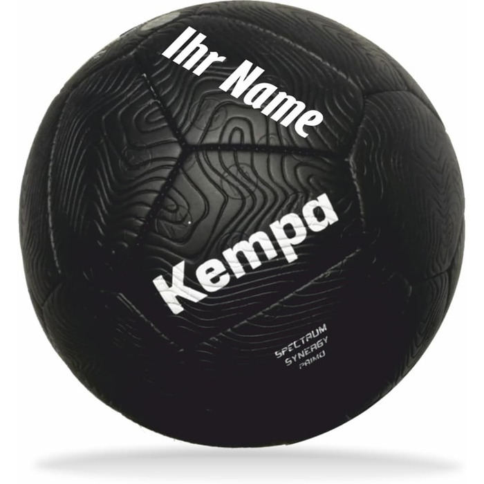 Гандбольний м&39яч Kempa Spectrum Synergy Primo чорний, персоналізований, розмір 1 з друкованим ім&39ям