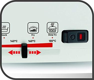 Багатофункціональна фритюрниця Versalio Deluxe 9-в-1 Вантажопідйомність 1,3 кг в т.ч. шпатель Печеня Смаження На повільному вогні Регульована температура Таймер Білий Сингл, 4950