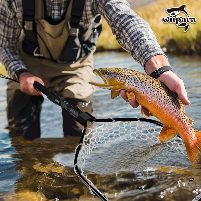 Телескопічний рибальський підсак, гумований рибальський сітка, складний підсак, сітка для ставка, сітка для коропа, рибальська сітка, гумова сітка для прісноводного/солоного риболовлі, рибальські аксесуари 120 см
