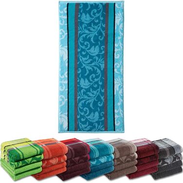 Набір рушників Erwin Mller 4 шт. - Ludwigsburg - 100 бавовна - розмір 50x100 см - приємно м'який, поглинаючий, об'ємний - практичн