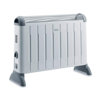 Конвекторний обігрівач De&39Longhi HCM2030 - 3 рівні нагріву для приміщень об&39ємом до 60 м, запобіжний термостат, функція захисту від замерзання, кімнатний термостат, сірий