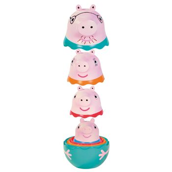 Набір для ванни Peppa Pig Сімейка свинок, іграшки для складання та купання, для малюків від 18 місяців