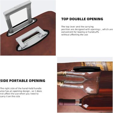 Чохол для валізи для транспортування напоїв та продуктів, міцний, підходить для валіз розміром 45.7 - 81.3 см, розмір XL, Чорний, X-Large