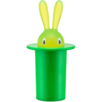 Контейнер для зубочисток Alessi Magic Rabbit, смола, зелений, 14 см, 2