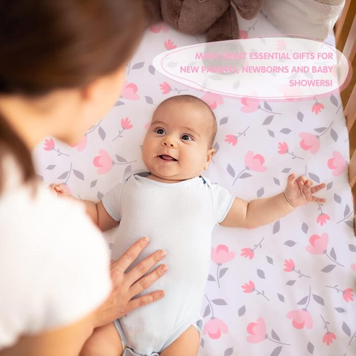 Комплект постільної білизни в дитяче ліжечко JISEN з 4-х предметів для дівчаток і хлопчиків, м'який дитячий комплект постільної бі