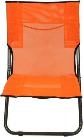 Пляжне крісло Fridani BCO XL Кемпінгове крісло Помаранчеве розкладне крісло ручка для перенесення Повітропроникне садове крісло