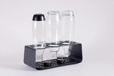 Тримач для крапель SodaStream Premium Bottle з нержавіючої сталі, сумісний з усіма пляшками SodaStream, в чорному матовому кольорі, 34,6x14,8x12,6 см