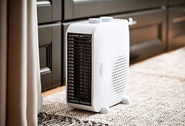 Вентилятор-обігрівач з термостатом, функцією обдування, захистом від перегріву, 2 режими нагріву, білий, 7725w Thermofan 2000W