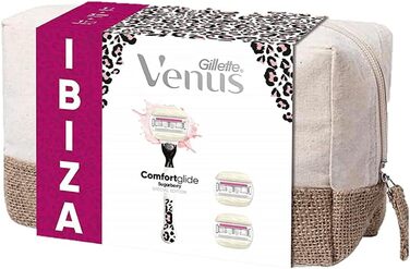 Жіноча бритва Gillette Venus Comfortglide Special Edition Ibiza з 5 лезами, для гладкого і глибокого гоління, 1 ручка 3 леза для жінок