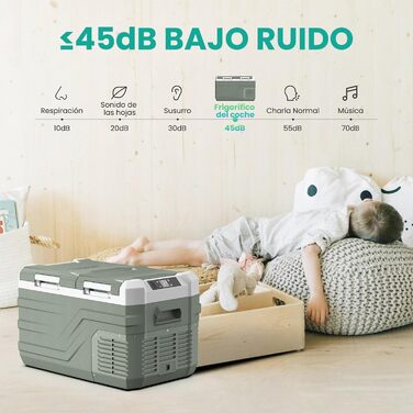 Л портативний електричний холодильник, автомобільний холодильник 12 В / 24 В постійного струму 100 240 Вольт змінного струму, подв