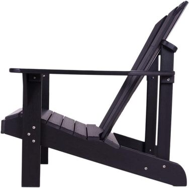 Садове крісло MaximaVida Adirondack Montreal Black - Низькі витрати на обслуговування 79 x 80 x 88 см