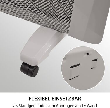 Інфрачервоний обігрівач Syntrox White Glimpa Радіаційний обігрівач Інфрачервоний обігрівач, ефективне опалення приміщення, захист від перегріву, швидкий розподіл тепла, захист від бризок