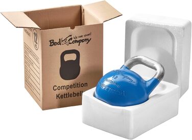 Сталева гиря Bad Company Competition для тренувань, різні варіанти ваги 8-40 кг, 28 кг (Помаранчева)