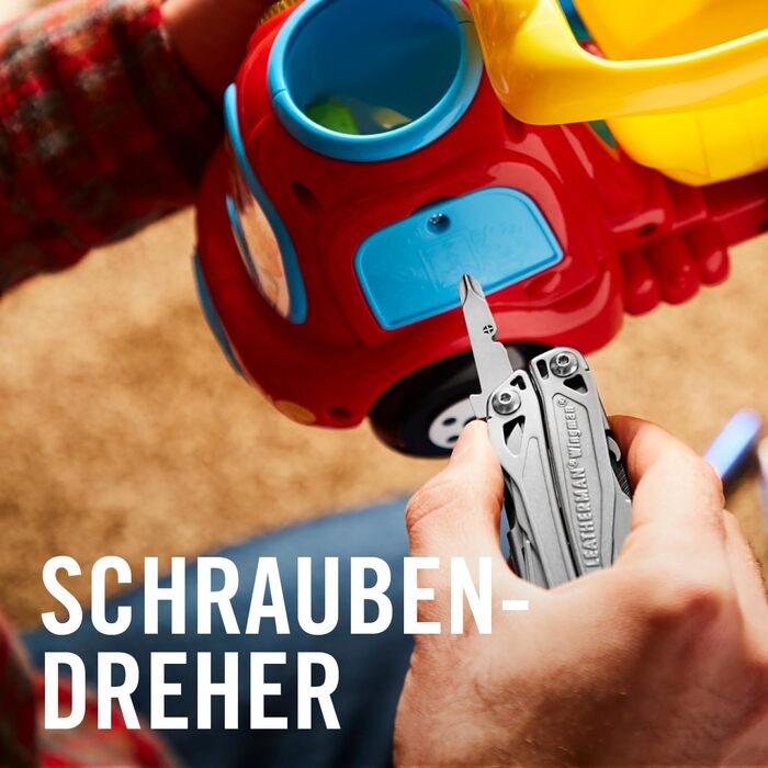 Компактний мультитул з 8 інструментами, включаючи плоскогубці та ножиці, з нейлоновою кобурою WINGMAN box single