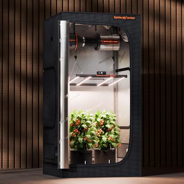 Повний набір коробки для вирощування Spider Farmer G3000 Світлодіодна лампа для рослин із повним спектром освітлення для вирощування з можливістю затемнення Набір намету для вирощування в комплекті Намет для вирощування 90x90x180 см із вбудованим канальни