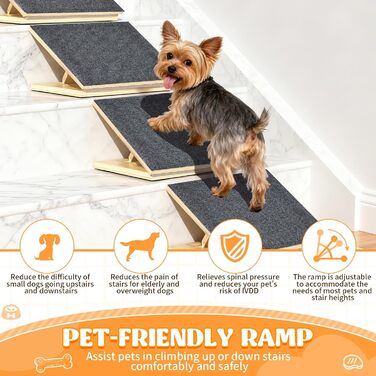 Пандус для собак TNELTUEB для сходів, 2 шт.
