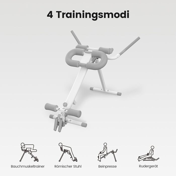 Гребний тренажер WONDER CORE 4-в-1 для домашнього використання, тренажер для жиму ногами, тренажер для пресу та римський тренажер для кардіо та силових тренувань Компактний, тренування всього тіла, до 242 кг