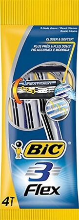 Леза, для чутливої шкіри, 4 шт., 3 Flex Razor Set Men, 3