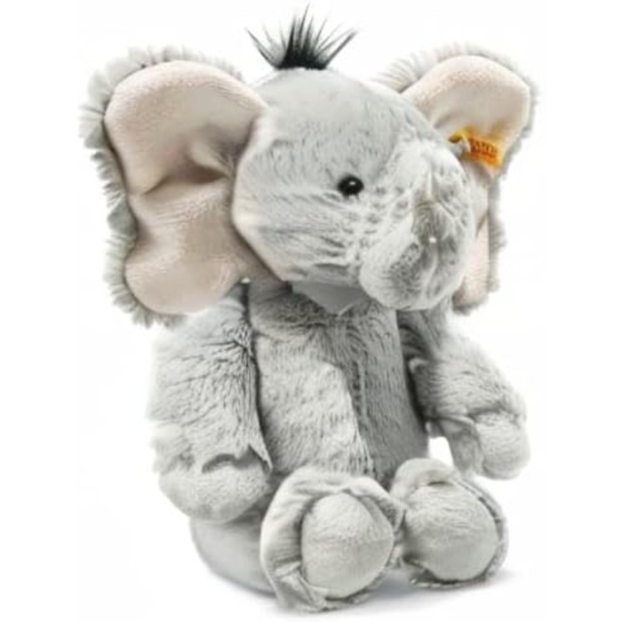 Елла Слоник сірий 30 см, М'яка плюшева іграшка з серії Soft Cuddly Friends, фірмовий плюшевий Steiff з 'ґудзиком у вушку', іграшка для немовлят від народження, машинне прання